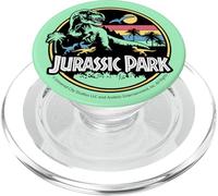 Jurassic Park Retro Color Pop Circle And Stripes Scene PopSockets PopGrip for MagSafe