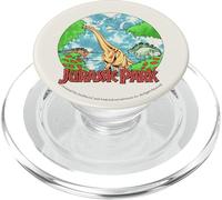 Jurassic Park Retro Globe Watercolor Scene PopSockets PopGrip for MagSafe