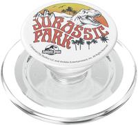 Jurassic Park Retro T-Rex Sunset Logo PopSockets PopGrip for MagSafe