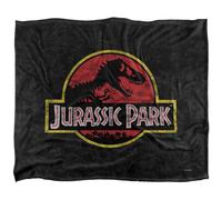 Jurassic Park Silky Classic Logo Supersoft Throw