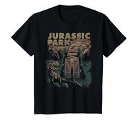 Jurassic Park T-Rex Gates T-Shirt, Youth, Black, 3T