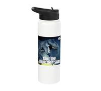 Jurassic Park Take the Tour Meme Stainless Steel Insulated Water Bottle