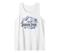 Jurassic Park Tropical Floral Logo Tank Top