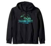 Jurassic Park Turquoise Safari Circle Logo Zip Hoodie