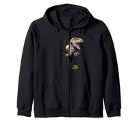 Jurassic Park Velociraptor Tears Through Zip Hoodie