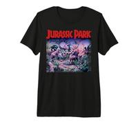 Jurassic Park Vintage Dino Scene Photoreal Premium T-Shirt