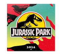 Jurassic Park Wall Calendar 2026 12" x 12" FSC® Plastic Free - Starts Week On Sunday | Family Planner Dinosaur Calendar 2026 | Jurassic World