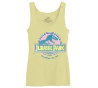 Jurassic Park Women's Tank Top, Yellow, XS