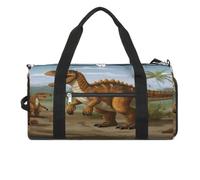 Jurassic Period Dinosaur Gym Bag Travel Duffel Bags for Men Women Large Weekender Bags Carry On Overnight Duffle Bag with Shoe Compartment for Workout, style, One Size