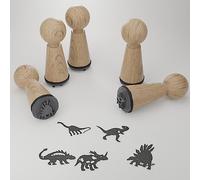 Jurassic Stamp Set: Roaring Dinosaur Stamps for Kids - Creative Gift for Paleontology Lovers - Design Cards, Crafts, and Scrapbooks with Magical Dino Motifs - Fun DIY Activity Kit