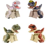 Jurassic World 4-Pack Egg to Dinosaur Transforming Toys, Hidden Hatchers Figure
