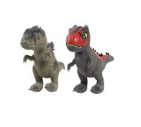 Jurassic World 7-inch Small Plush Stuffed Animal 2-Pack, Carnotaurus & Giganotosaurus, Dinosaur, Kids Toys for Ages 3 Up by Just Play