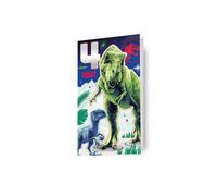 Danilo Promotions LTD Jurassic World 4th Birthday Card, Childrens Birthday Card For 4th Birthday Celebration, Jurassic World Card For Kids, Officially Licensed Birthday Card,Multi,9 x 5