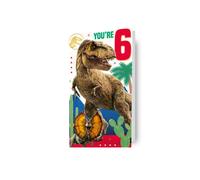 Jurassic World Age 6 Birthday Card