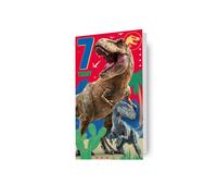 Jurassic World Age 7 Birthday Card
