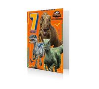 Jurassic World Age 7 Birthday Card, Camp Cretaceous