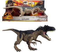 Jurassic World Articulated Allosaurus Dinosaur Figure, Extreme Damage, 44.5 cm Long with Sounds, Multicoloured, Single (Mattel HFK06)