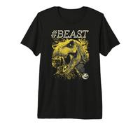 Jurassic World #Beast Yellow T-Rex Bite Graphic T-Shirt Premium T-Shirt