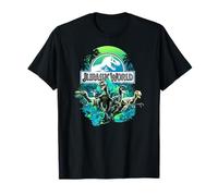 Jurassic World Blue Green Jungle Velociraptor Attack T-Shirt
