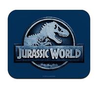 Jurassic World Blue Metal Logo Low Profile Thin Mouse Pad Mousepad
