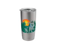 Jurassic World Blue Raptor Sunset Stainless Steel Insulated Tumbler