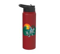 Jurassic World Blue Raptor Sunset Stainless Steel Insulated Water Bottle