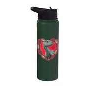 Jurassic World Blue the Raptor Valentine's Day Stainless Steel Insulated Water Bottle