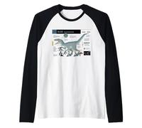 Jurassic World Blue Velociraptor Profile Raglan Baseball Tee
