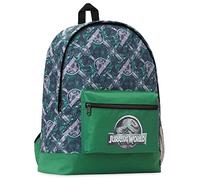 Jurassic World Boys Backpack Dinosaur Backpack Kids School Bag (Green/Grey)