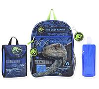 Jurassic World Boys Backpack Dinosaur Knapsack | Elementary and Kindergarten Kids Backpacks for School, Jurassic World 6pc, One Size, School Backpack