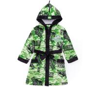 Jurassic World Boys Green Camo Logo Print Bathrobe - 11-12 Years