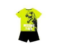 Jurassic World Boy's Missing T-Rex Dinosaur T-Shirt & Shorts Outfit Set in Black | Size: 9-10 Years Jurassic World Black 9-10 Years
