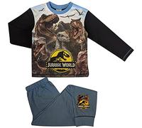 Jurassic World Boys Pyjamas - Long Sleeved - 4 to 10 Y - 7-8 Years / 122-128 cms Black/Blue