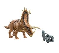 Jurassic World Camp Cretaceous Mega Destroyers Pentaceratops Dinosaur Action Figure Age 4+, Toy Gift with Movable Joints, Attack and Breakout Feature