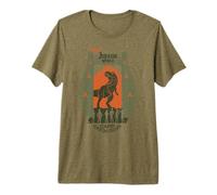 Jurassic World: Camp Cretaceous Park Gate Silhouette Premium T-Shirt