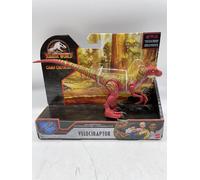 Jurassic World Camp Cretaceous Savage Strike Jumping Velociraptor Red NEW