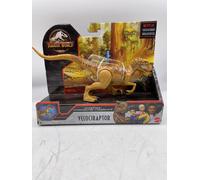 Jurassic World Camp Cretaceous Savage Strike Slashing Velociraptor Orange Brown
