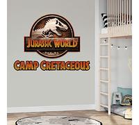 Jurassic World Camp Cretaceous Wall Sticker - Logo Wall Decal Art (90cm Width x 65cm Height)