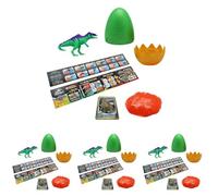 Jurassic World Captivz Colour Change Edition Slime Eggs With Buildable Dinosaur Toy And Slime, Ideal Present For Boys And Girls (Pack of 4)