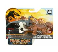 Jurassic World Chaos Theory Guanlong vs. Lystrosaurus Dinosaur Action Figure Toys