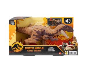 Jurassic World Chaos Theory Wild Roar Kryotops Dinosaur Action Figure For Age 4+