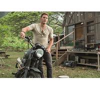 Jurassic World Chris Pratt Movie Poster Framed or Unframed Glossy Poster (A2-420 × 594 mm Unframed)