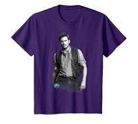 Jurassic World Chris Pratt Swag T-Shirt, Youth, Purple, Large