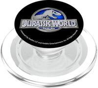 Jurassic World Classic Blue Glow Fossil Logo PopSockets PopGrip for MagSafe