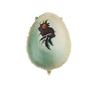 Jurassic World Dinosaur Egg Foil Balloon 64 x 48 cm - Dino Balloon with Air or Helium - Balloon Birthday Dinosaur Party - Foil Balloon as Birthday Decoration Party Decoration Green Black