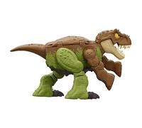 Jurassic World Dinosaur Transforming Toy Age 6+, 11 Step Tyrannosaurus T Rex to Ankylosaurus Double Danger 2 in 1 Toy, Fierce Changers, HLP06