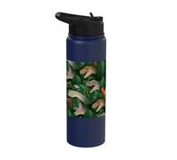Jurassic World Dinosaurs in The Wild All-Over Print Stainless Steel Insulated Water Bottle