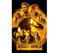 Jurassic World Dominion (2022) Movie Poster Framed or Unframed Glossy Poster (A4 210 × 297 mm Black Framed) (A1 594 × 841 mm Unframed)