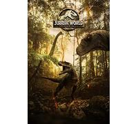 Jurassic World Dominion (2022) V10 Movie Poster Framed or Unframed Glossy Poster (A4 210 × 297 mm Black Framed) (A1 594 × 841 mm Unframed)