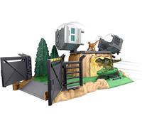 Dominion Minis Giganotosaurus Rampage Playset with 2 Mini Dinosaur Figures and Break Apart Features, Toy Gift Set